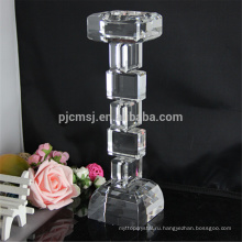 Экономичный индивидуальный дизайн длинной ножке прозрачное стекло свадебные держатель для свечи tealight 
